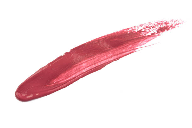 istock colored brush stroke paiting over isolated background, canvas watercolor texture, lipstick smudge 1828845753