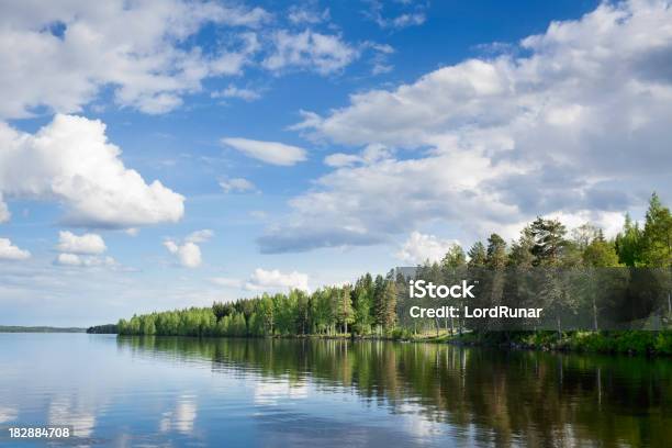 Foto de Lago Tranquilo e mais fotos de stock de Floresta - Floresta, Lago, Dalarna