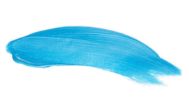 istock Blue brush stroke isolated over white background 1828851953