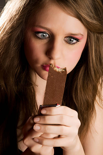 istock I wanna eat you chocolate wafer! 182885376