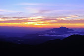 sunrise at Dieng plateau Valley