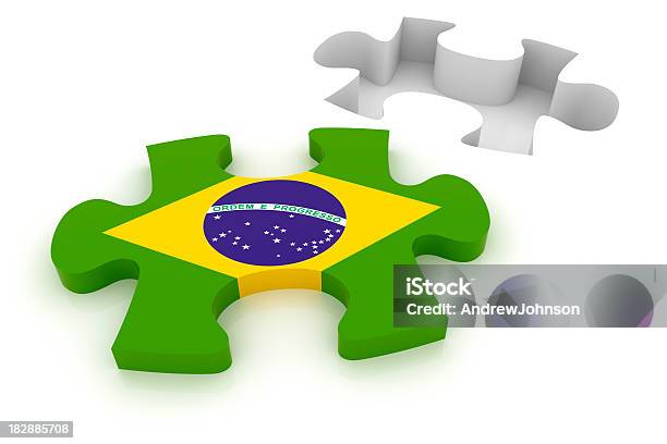 브라질 낱말퍼즐 컨셉입니다 0명에 대한 스톡 사진 및 기타 이미지 - 0명, 3차원 형태, 개념