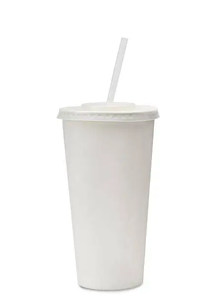 "Soda cup used in most fast food restaurants isolated on a Pure white background with drop shadow. Image also includes a clipping path of Cup without shadow.Simply activate the path, transform it in a selection and copy it into your design."
