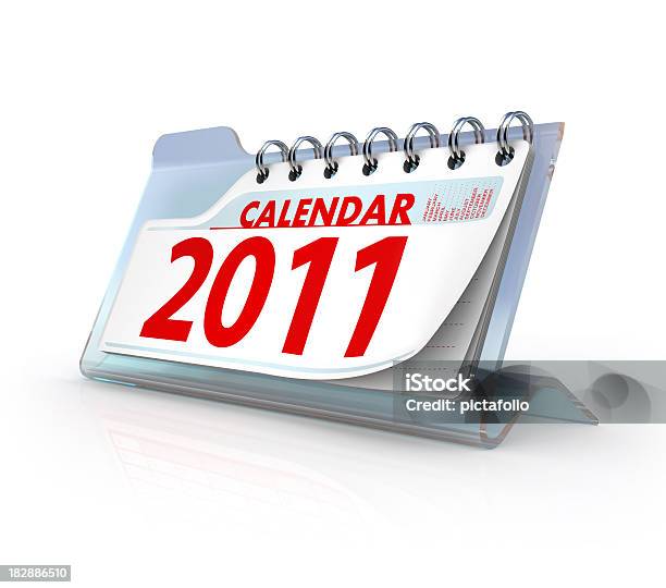 Vetro Calendario 2011 - Fotografie stock e altre immagini di 2011 - 2011, Agenda, Articolo di cancelleria