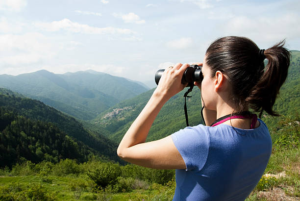 istock Young woman crowns the horizon 182887001