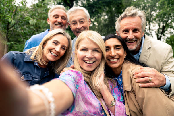 istock Senior group old buddies reunion in London 1828874650