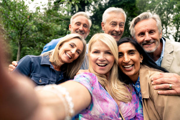istock Senior group old buddies reunion in London 1828878346