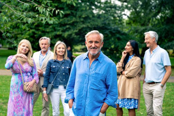 istock Senior group old buddies reunion in London 1828880454