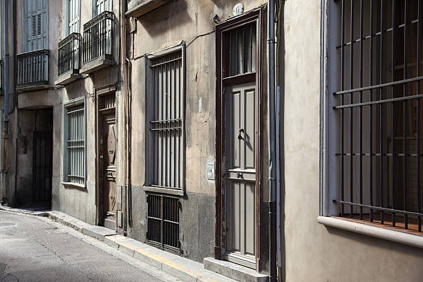 istock Perpignan - France a grey street 182888227