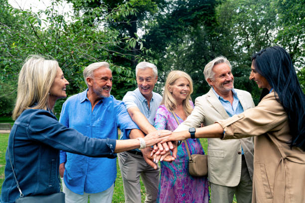 istock Senior group old buddies reunion in London 1828884678