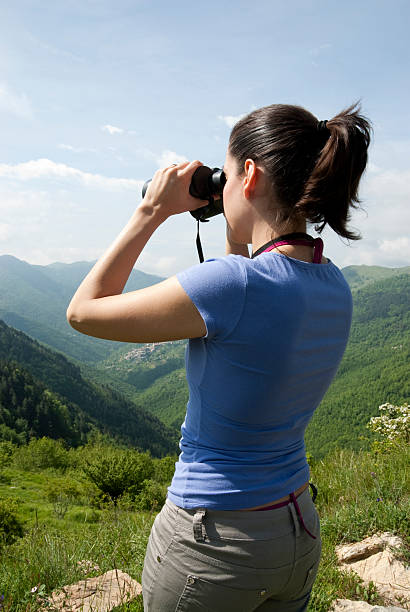 istock Young woman crowns the horizon 182888940