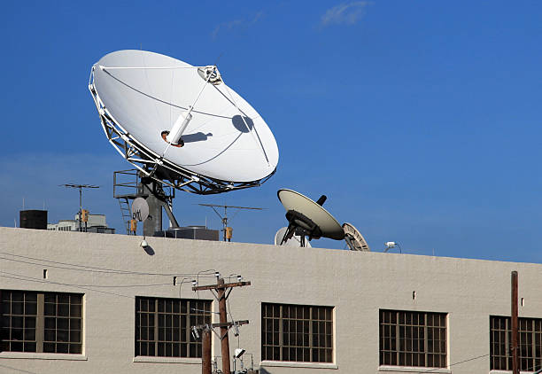 istock Antenna on top of the building 182888990