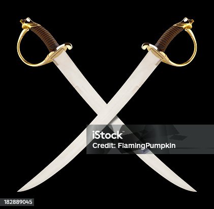 istock Crossed Swords, great for a Pirate or Calvary Theme. 182889045
