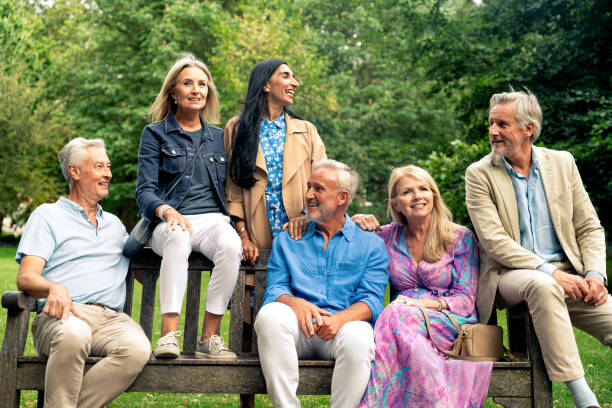 istock Senior group old buddies reunion in London 1828890473