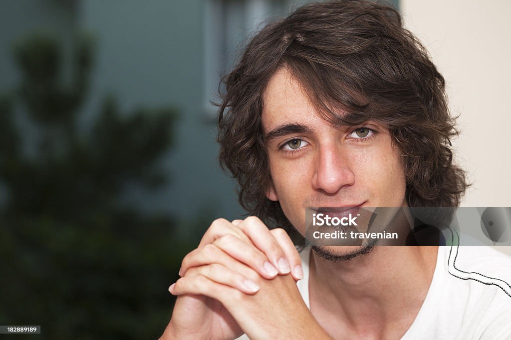 Young Man Portrait  16-17 Years Stock Photo