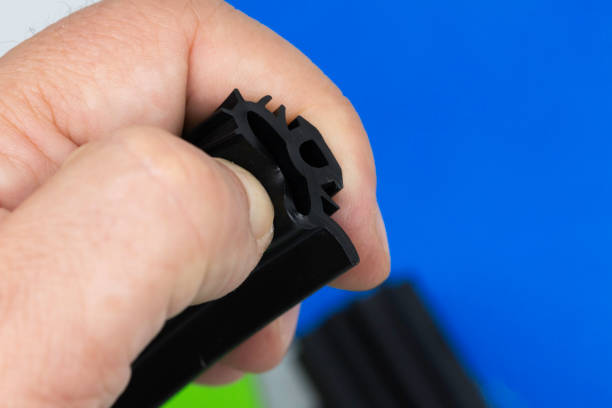 istock Close-up shot of various rubber profile products 1828892118