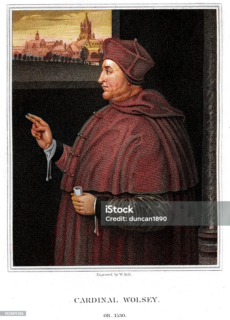 Cardeal Thomas Wolsey - Royalty-free Cardeal Thomas Wolsey Ilustração de stock