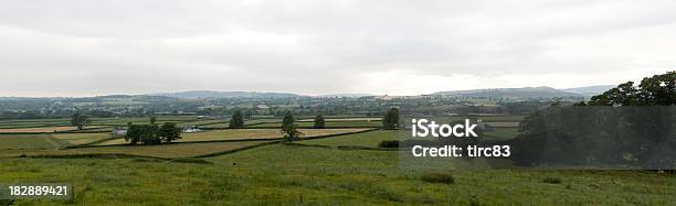 Panoramic View Of Patchwork Fields In The Black Mountains Stock Photo - Download Image Now