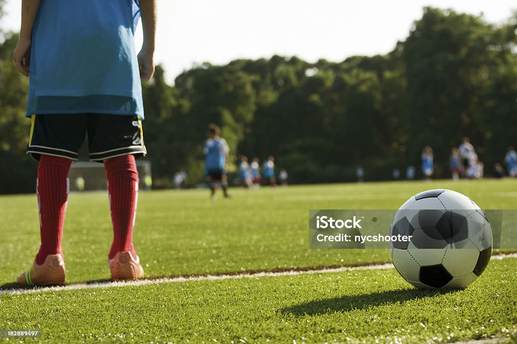 Prática de futebol - Royalty-free Atleta de reserva Foto de stock