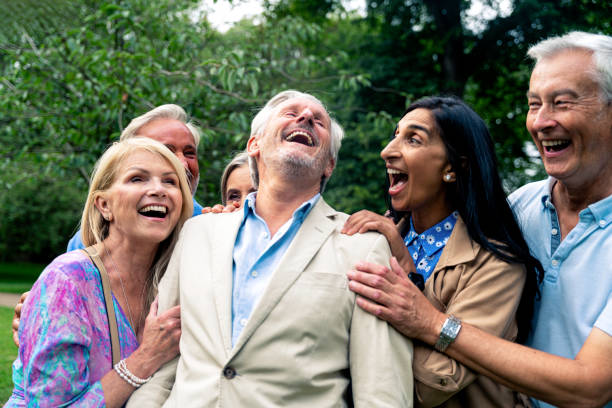 istock Senior group old buddies reunion in London 1828895874