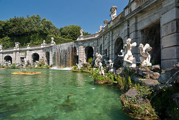 istock Royal Palace, beautiful fountain with a waterfall 182890054