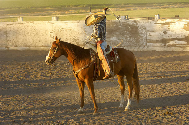 istock Mexican Cowboy in Rural Rodeo Arena 182890116