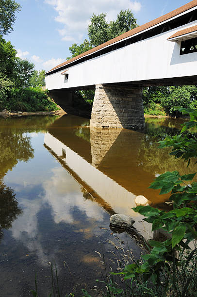 istock White River and Potters Covered Bridge in Hamilton County Indiana 182890914