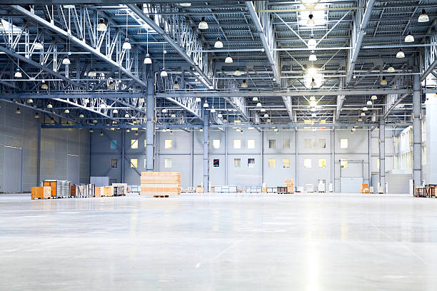 istock empty room of modern storehouse 182891230