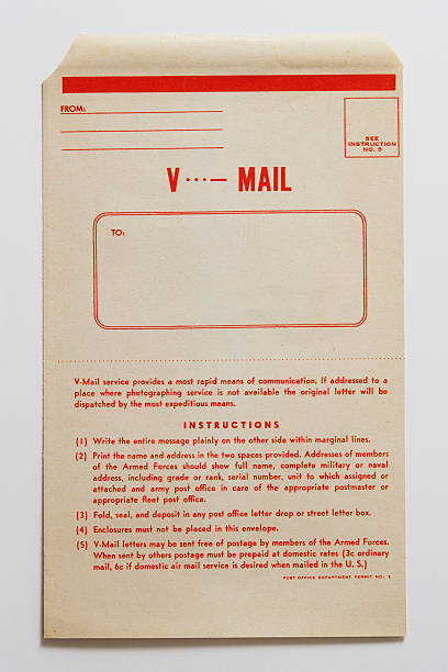 istock Isolated shot of antique air mail envelope on white background 182891382