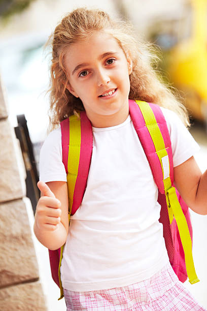 istock Girl coming from school 182891503