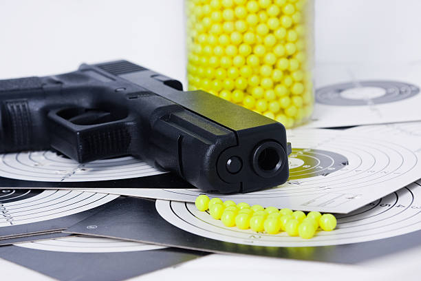 Airsoft Gun Equipment Stock Photo - Download Image Now - Airsoft Gun,  Pellet Gun, Handgun - iStock