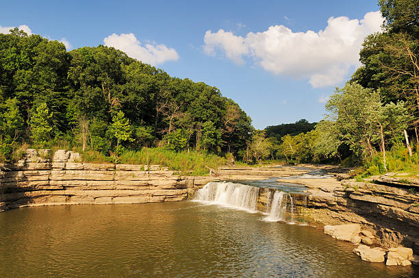 istock Waterfall Lower Cataract Falls State Park Central Indiana Landmark 182893818