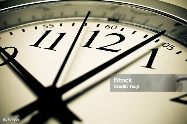 Wall Clock Stock Photo - Download Image Now - Clock, Time Clock, Minute Hand