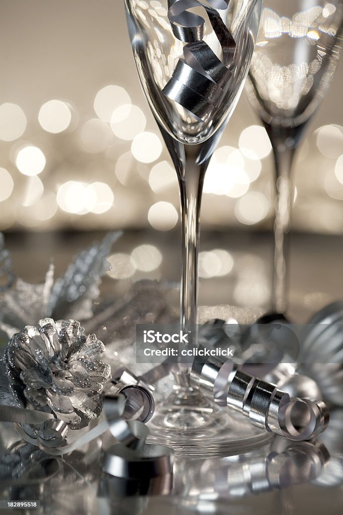 Holiday-Champagner - Lizenzfrei Christbaumkugel Stock-Foto