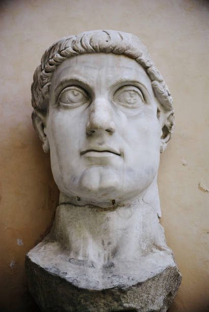 Emperor Constantine II in the Capitoline Museums Rome Italy Statue of Emperor Constantine II in the Capitoline Museums Rome Italy. costantino stock pictures, royalty-free photos & images