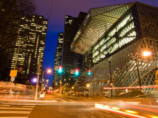 istock Seattle street scene at night 182896021