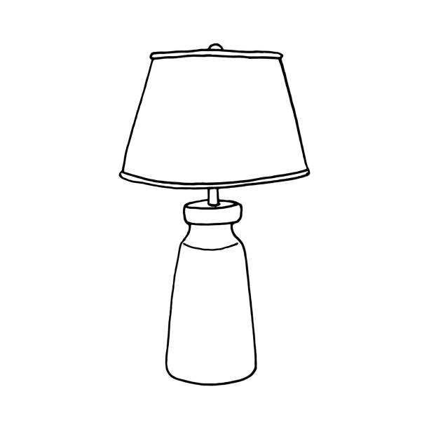 Night electric lamp. Vector illustration interior. Home decor bedside nightlightson a white background. Vector simple flat graphic illustration. Doodle sketch lamps for the living room. Isolated Night electric lamp. Vector illustration interior. Home decor bedside nightlightson a white background. Vector simple flat graphic illustration. Doodle sketch lamps for the living room. Isolated. clip art of illuminated letter a stock illustrations
