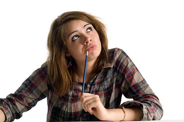 istock Clueless teenage girl thinking 182896498
