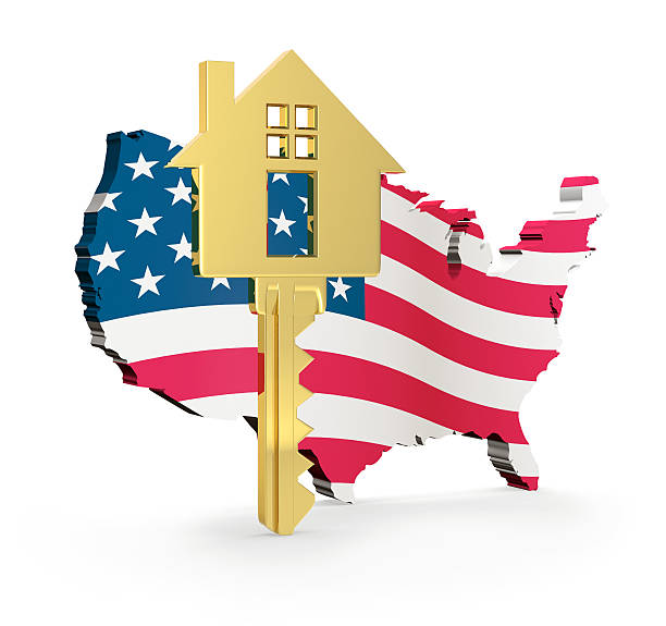Estados Unidos llave de la casa - foto de stock