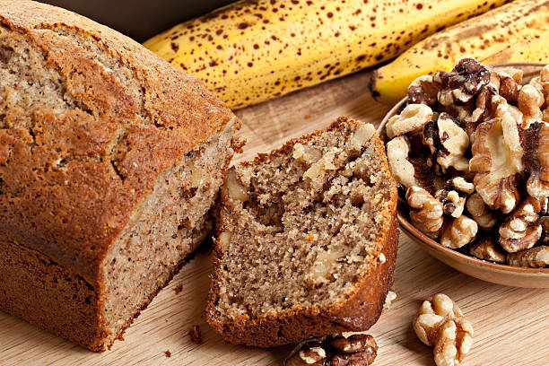 istock Fresh Baked Banana Bread With Walnuts 182896572
