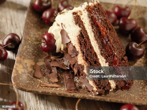 Black Forest Cake Stock Photo - Download Image Now - Black Forest Cake, Cherry, Cake