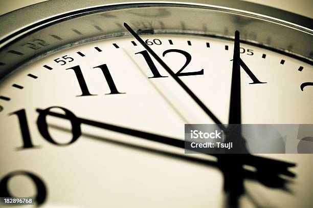 Wall Clock Stock Photo - Download Image Now - Business, Circle, Clock