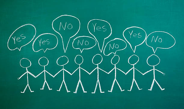 Yes and No Opposing Opinions
