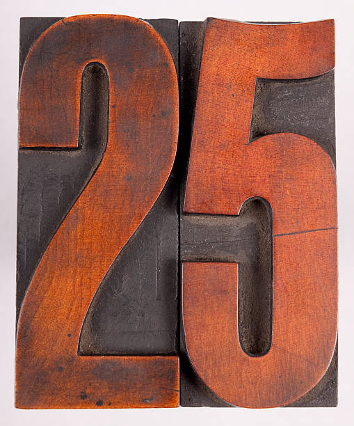 istock Letterpress wood number 25 182897014
