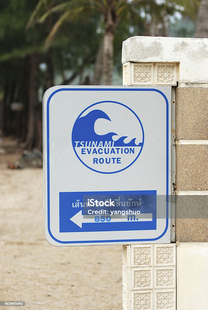 De Alerta de Tsunamis - Foto de stock de Conselho royalty-free