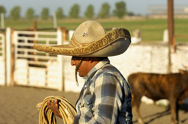 istock Mexican Cowboy in Rural Rodeo Arena 182897907