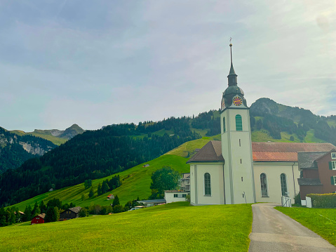 A Church in Oberiberg in Summer