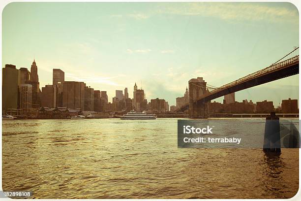 Viele Grüße Vom New York Vintage Retro Postkarte Stockfoto und mehr Bilder von New York City - New York City, Postkarte, 1970-1979