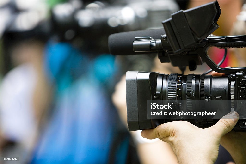 Filming "Filming, canon 1Ds mark III" Home Video Camera Stock Photo