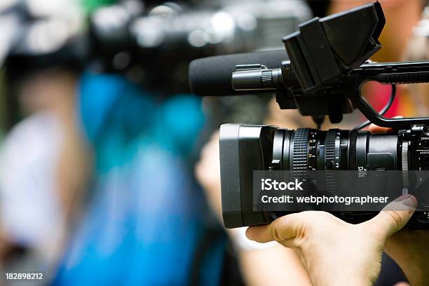 Filming Stock Photo - Download Image Now - Home Video Camera, Movie Camera, Image Focus Technique